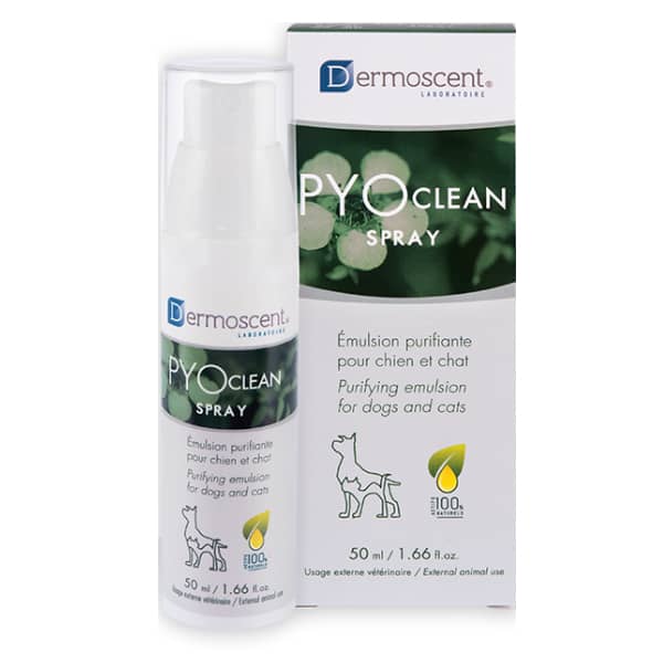 Dermoscent PYOclean sprejs suņiem un kaķiem ādas infekciju profilaksei 50 ml